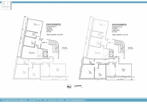 Appartamento A e B - Schema delle piante  